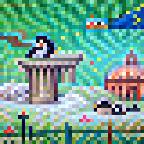 #530 The penguins are farting in rome