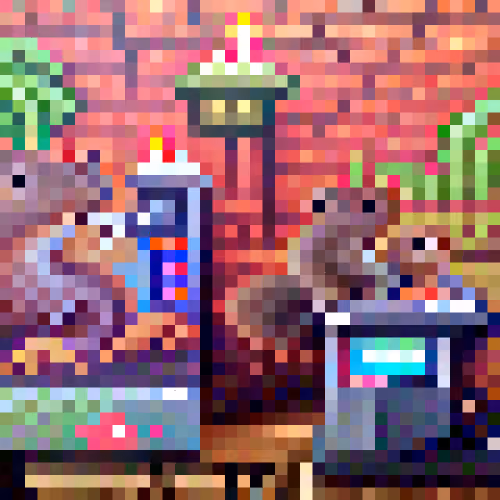 #544 The squirrels are playing games at an arcade
