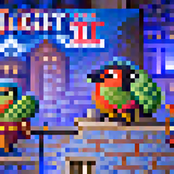 #376 The parrots are saving a city in the night