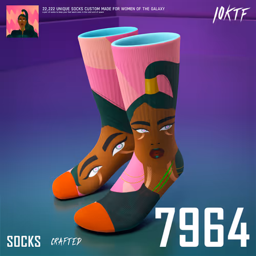 Galaxy Crew Socks #7964