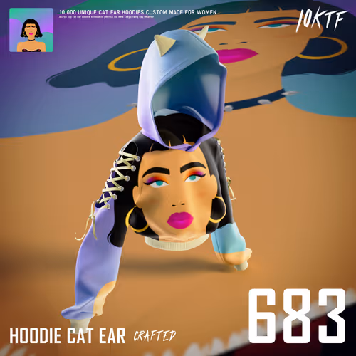 World of Cat Ear Hoodie #683
