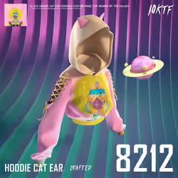 Galaxy Cat Ear Hoodie #8212
