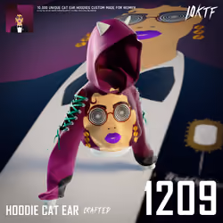 World of Cat Ear Hoodie #1209