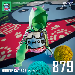 Cool Cat Ear Hoodie #879