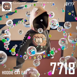 Wolf Cat Ear Hoodie #7718