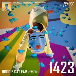 World of Cat Ear Hoodie #1423