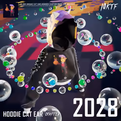 Wizard Cat Ear Hoodie #2028