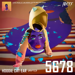 World of Cat Ear Hoodie #5678