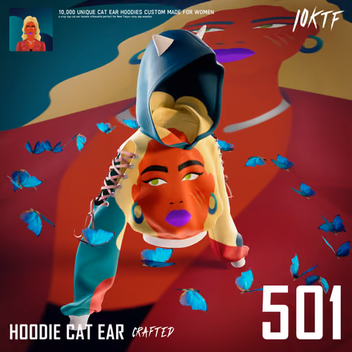 World of Cat Ear Hoodie #501