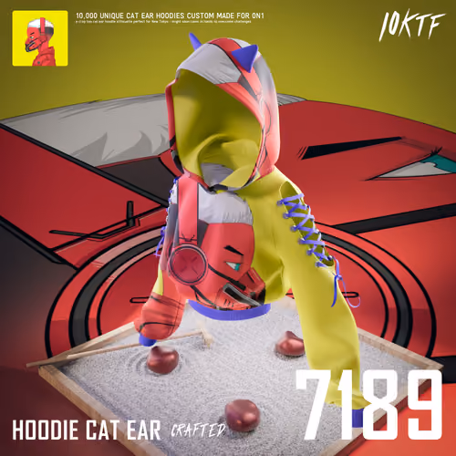 0N1 Cat Ear Hoodie #7189