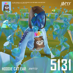 Moonbird Cat Ear Hoodie #5131
