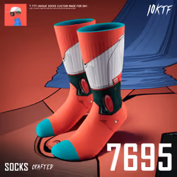 0N1 Crew Socks #7695