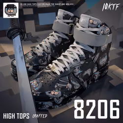Wolf High Tops #8206