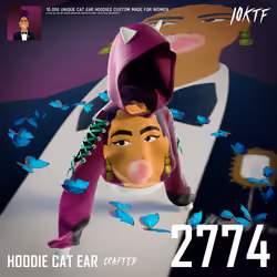 World of Cat Ear Hoodie #2774