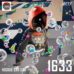 Wolf Cat Ear Hoodie #1633