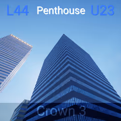 C3-44-23 Penthouse Office Unit Twenty-Three @ Crown Three Level Forty-Four