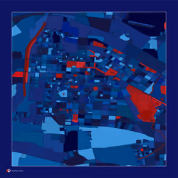 Baotou, China - Bloody blue