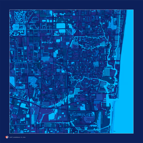 Fort Lauderdale, FL, USA - Midnight blue