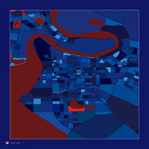 Yingkou, China - Bloody blue