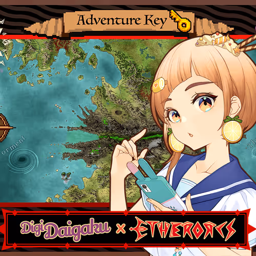 DigiDaigaku #412 - Nonoka | EtherOrcs Adventure Key (DigiDaigaku Genesis)