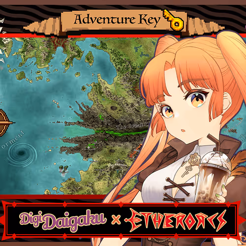 DigiDaigaku #1094 - Lucinda | EtherOrcs Adventure Key (DigiDaigaku Genesis)