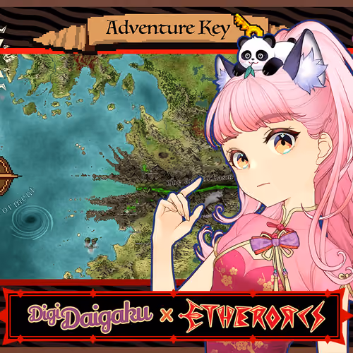 DigiDaigaku #1156 - MiaoMiao | EtherOrcs Adventure Key (DigiDaigaku Genesis)