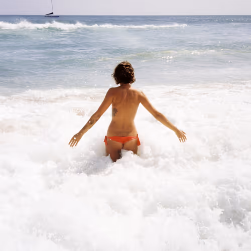 Walking with the waves