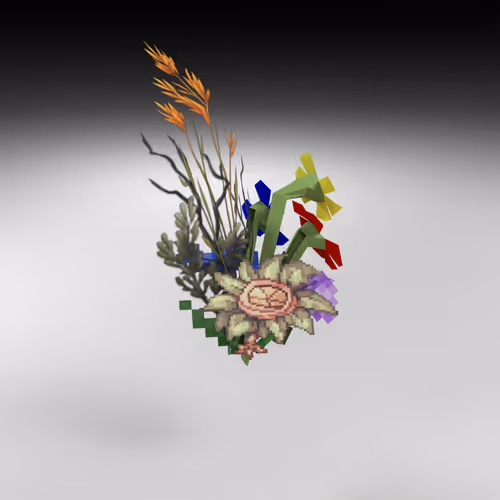 Hand-hacked Bouquet 155