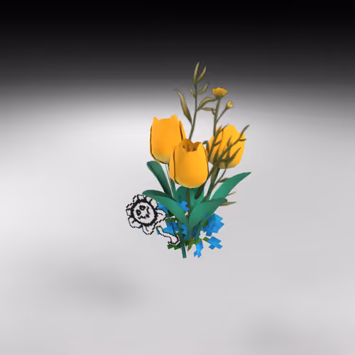 Hand-hacked Bouquet 110