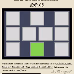 Rulton Fyder Zone of Immaterial Cryptorial Sensibility No.8