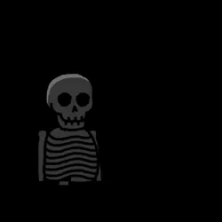 Rainbow Skull #1307