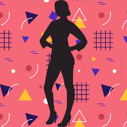 Fashion Silhouette Female Models
