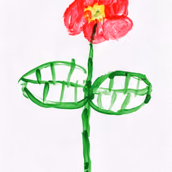 Red Flower by Mia Mai