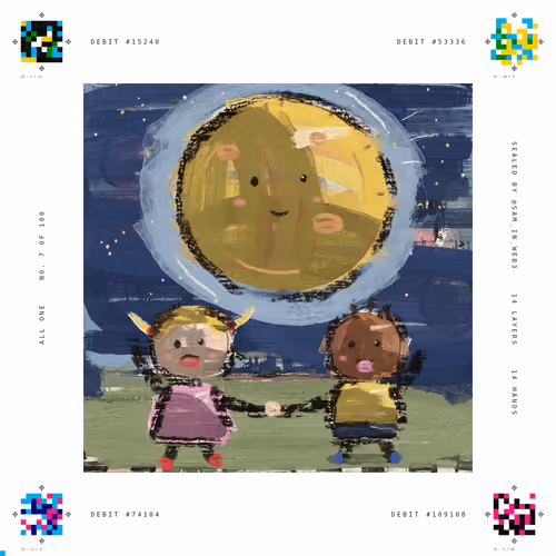 All One No. 7: The moon is a gold coin spent on the night