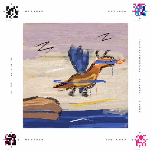 All One No. 4: A very small dragon wobbles off the cliff, wings crooked