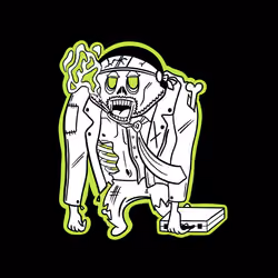 Biker Zombie Banker Neon Series