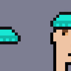 Cyan Knitted Cap
