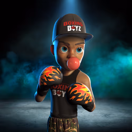 Boxing boy #5005