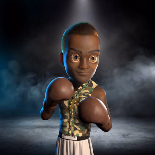Boxing boy #5001