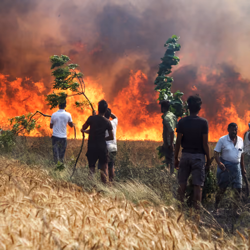A Village on Fire
