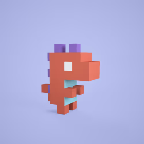 3D tiny dino #0462