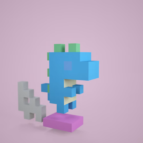 3D tiny dino #0896
