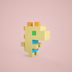 3D tiny dino #0464