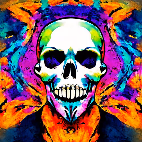 Cotton Candy Skulls