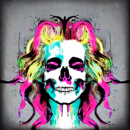 Cotton Candy Skulls