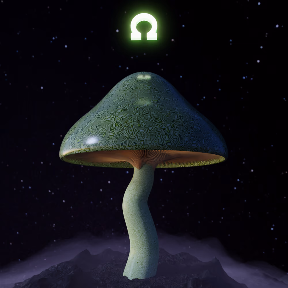 Verde Flowcap Mushrohm
