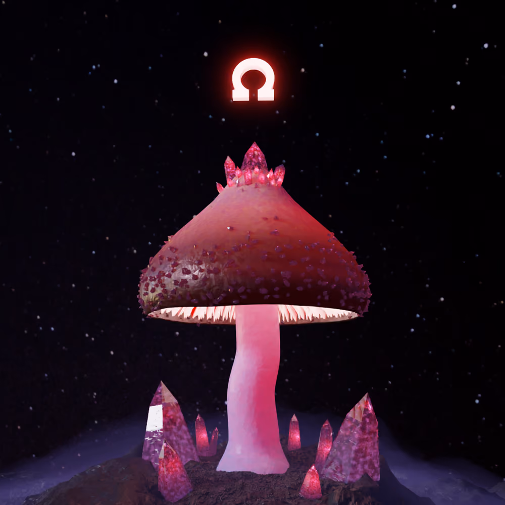 Blood Crystal Mushrohm