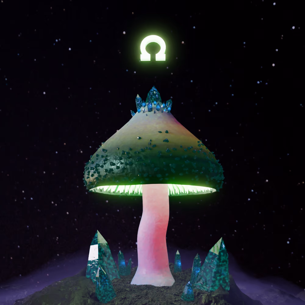 Verde Crystal Mushrohm