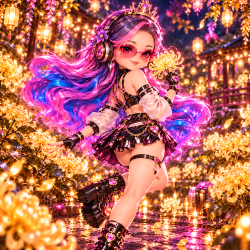 NEON BLOOM MUSE #006 — Golden Bloom