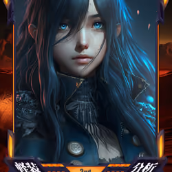 Armored Blue Girl 1-1 #003